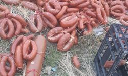 Ankara'da yüzlerce kilo et ürünü boş araziye atıldı