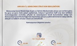 Ankara Valiliği'nden zirai don uyarısı