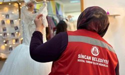 Sincan Belediyesi'nden ihtiyaç sahibi çiftlere gelinlik desteği
