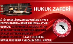 ÜNİPERSEN: 'Kütüphaneci, arşivci ve kitap pataloğu unvanları için ilave 1 derece ayrıcalık değil, haktır'