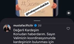 Bakan Çiftçi'den kardeşi kayıp vatandaşa yanıt: 'Süreci yakından takip ediyorum'