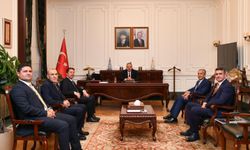 Beş İlçenin Belediye Başkanlarından Vali Canbolat'a Ziyaret
