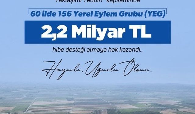 Bakan Yumaklı: 'LEADER Yaklaşımı Tedbiri'ne başvuruda bulunan 60 ildeki 156 Yerel Eylem Grubunun tamamı desteklenmeye hak kazandı'