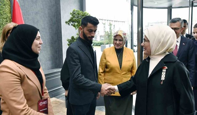 Emine Erdoğan, 'Soykırımın Kadın Tanıkları: Gazze'de Medya ve Direniş' programının açılışında konuştu: