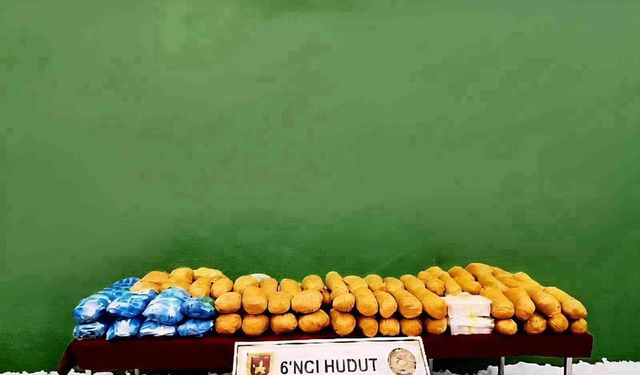 MSB, Van'da yürütülen operasyonlarda 50 kilogram 930 gram uyuşturucu madde ele geçirildiğini duyurdu
