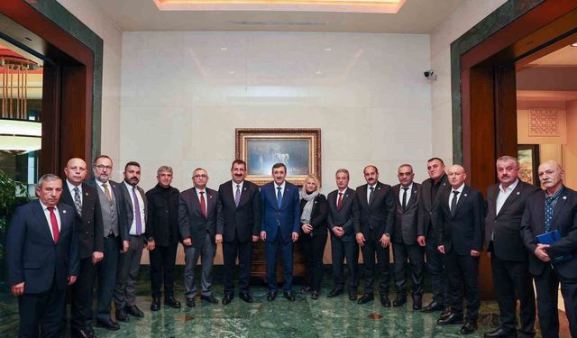 TÜRKYED Başkanı Çelik, Cumhurbaşkanı Yardımcısı Yılmaz'a, küçükbaş hayvan yetiştiricilerinin sorunlarını anlattı