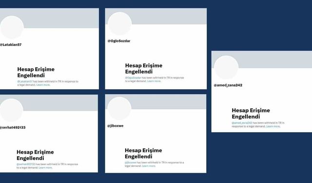 Ankara Cumhuriyet Başsavcılığınca 5 örgüt hesabına erişim engeli