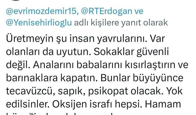 Ankara'da akademisyenin çocukları hedef alan paylaşımlarına tepki