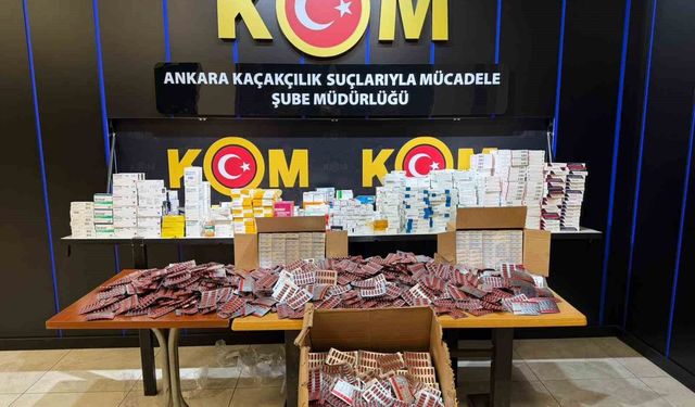 Ankara'da özel reçeteye tabi ilaçları kanuna aykırı yöntemlerle toplayıp satmaya hazırlanan 2 şüpheli tutuklandı