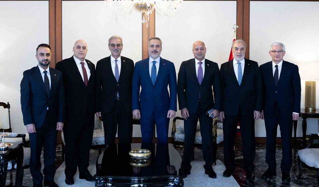 Bakan Fidan, GYUK Başkanı Ali Şaat'ı kabul etti