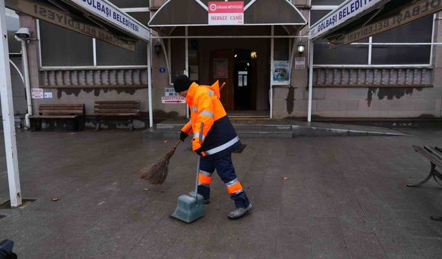 Gölbaşı Belediyesinden camilerde Ramazan öncesi detaylı temizlik