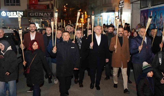 Kızılcahamam'da Ramazan coşkusu fener alayı ile yaşandı