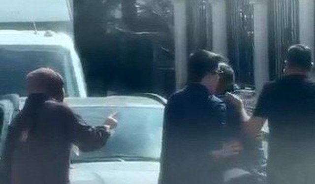 Ankara'da sürücüler arasındaki yol verme tartışması kamerada