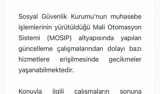 SGK bilgisayar sistemindeki arıza sebebiyle borçların son ödeme tarihini uzattı