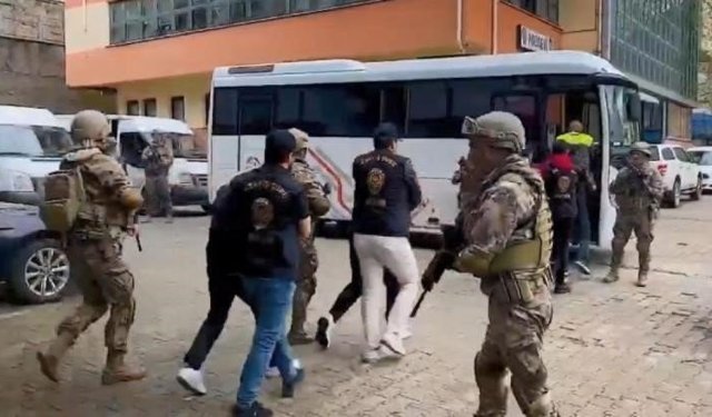 22 ilde organize suç örgütlerine operasyon: 32 gözaltı
