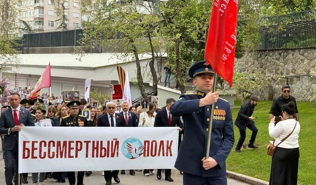 Rusya'nın Ankara Büyükelçiliği'nde 'Zafer Günü' kutlandı