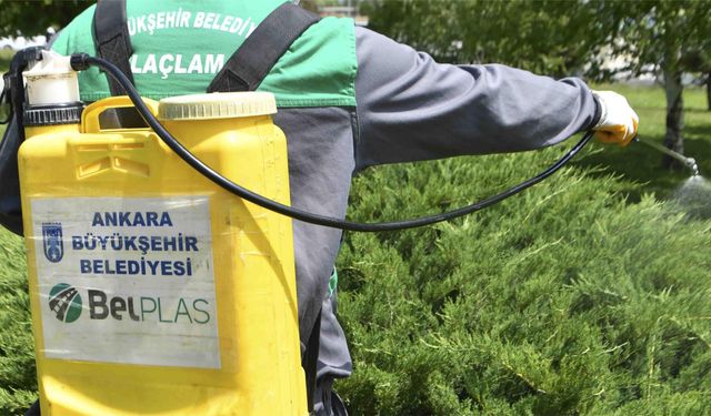 Başkent'in 25 İlçesinde İlaçlama Seferberliği