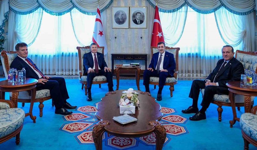 Cumhurbaşkanı Yardımcısı Cevdet Yılmaz: 'Anavatan ve garantör ülke olarak KKTC'nin meşru haklarını desteklemeye devam edeceğiz'