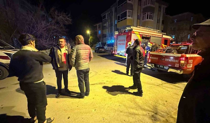 Ankara'da Baca Yangını Korkuttu