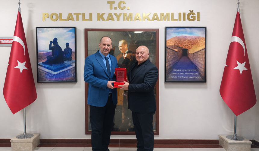 Gordion Haber'den Polatlı Kaymakamı Atilla Kantay’a Ziyaret