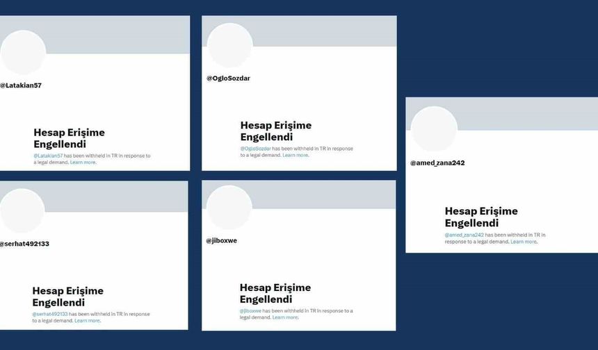 Ankara Cumhuriyet Başsavcılığınca 5 örgüt hesabına erişim engeli