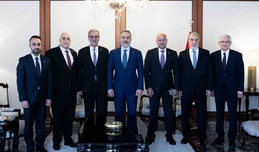 Bakan Fidan, GYUK Başkanı Ali Şaat'ı kabul etti