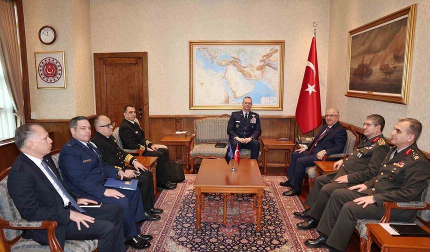 Bakan Güler, Avrupa Müttefik Kuvvetleri Yüksek Komutanı Grynkewich'i kabul etti
