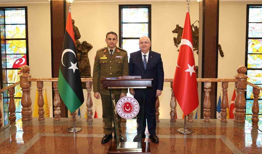 Bakan Güler, Libya Genelkurmay Başkan Vekili Al-Namroush'u kabul etti