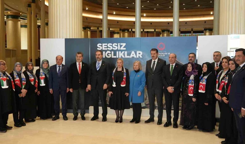 Millet Kütüphanesi'nde 'Gazze' temalı filografi sergisi açıldı