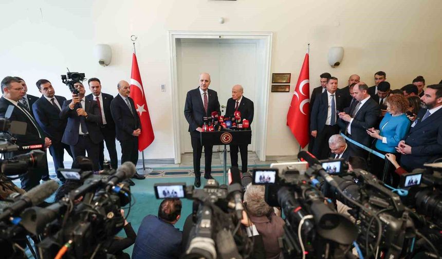 TBMM Başkanı Kurtulmuş, MHP Lideri Bahçeli'yi ziyaret etti