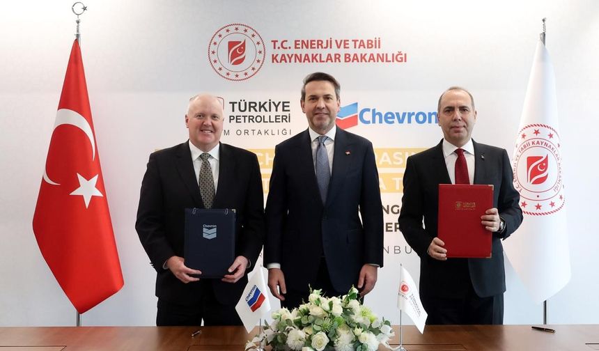 TPAO ile ABD'li enerji şirketi Chevron, petrol alanlarında arama yapmak üzere anlaştı