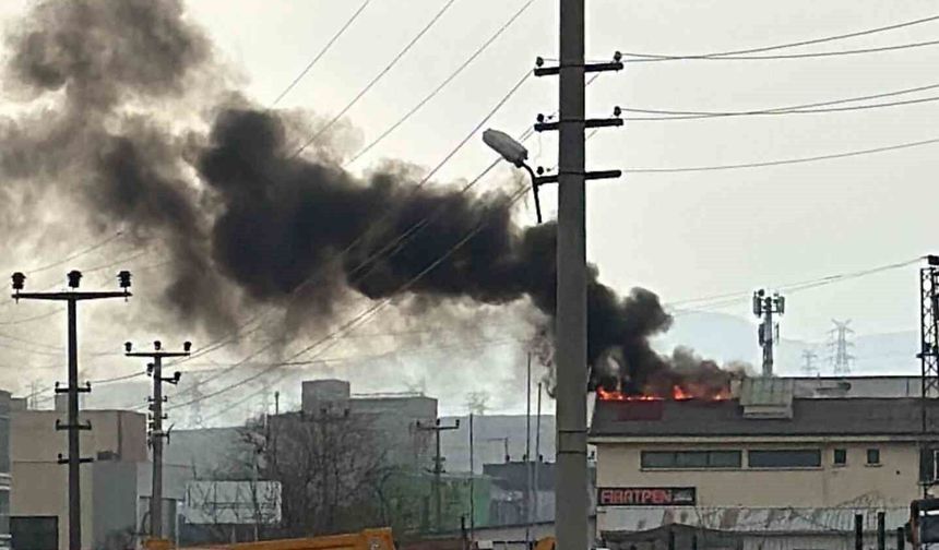 Ankara'da fabrika yangını