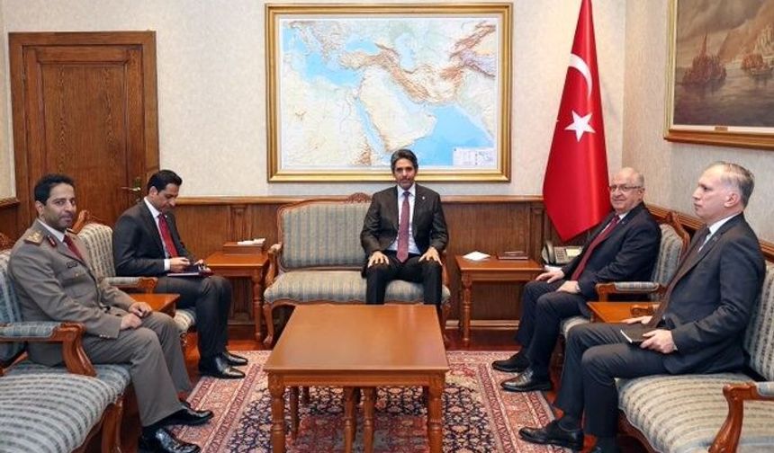 Bakan Güler, Katar Ankara Büyükelçisi Al-Henzab'ı kabul etti