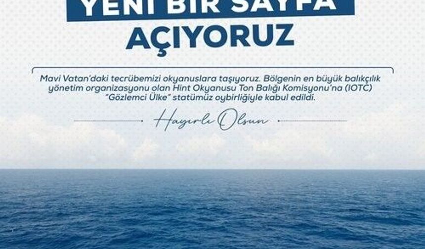 Bakan Yumaklı: 'Mavi vatandaki tecrübemizi okyanuslara taşıyoruz'