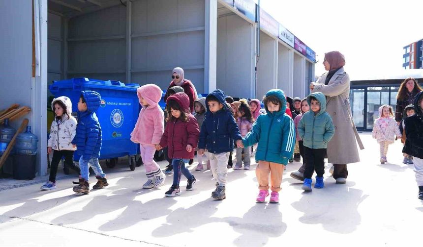 Gölbaşı'nda miniklere geri dönüşüm ve sıfır atık anlatıldı
