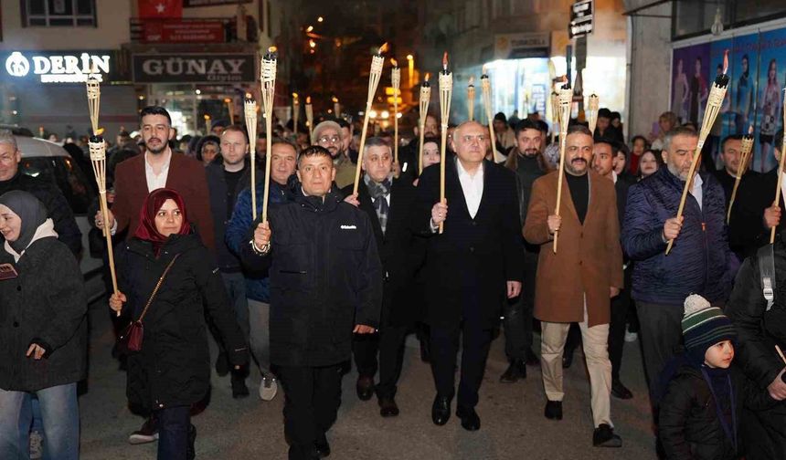 Kızılcahamam'da Ramazan coşkusu fener alayı ile yaşandı