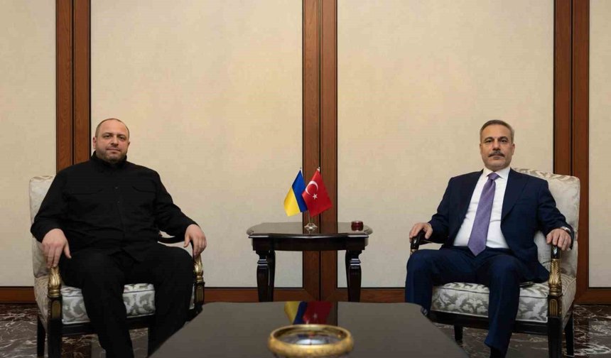 Bakan Fidan, Ukrayna Milli Güvenlik ve Savunma Konseyi Sekreteri Umerov ile görüştü