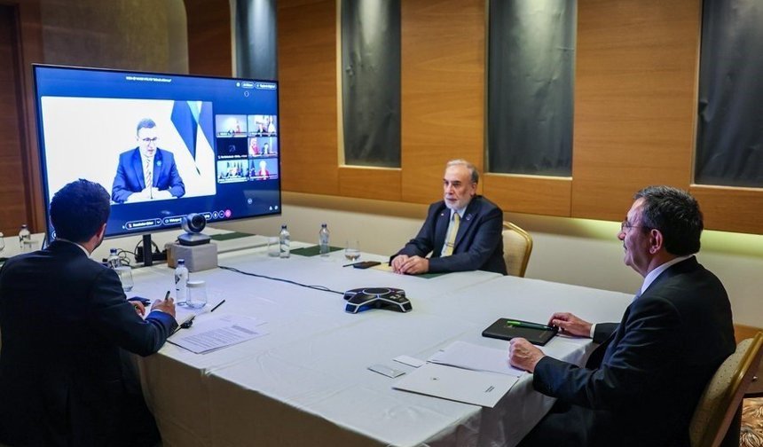 Cumhurbaşkanı Yardımcısı Yılmaz, Hürmüz Boğazı'na ilişkin çevrim içi toplantıya katıldı