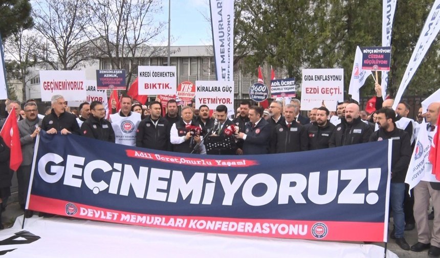 Devlet Memurları Konfederasyonu Genel Başkanı Kaya: 'Memurumuz ayın sonunu getirecek maaşlara erişene kadar mücadelemizi sürdüreceğiz'