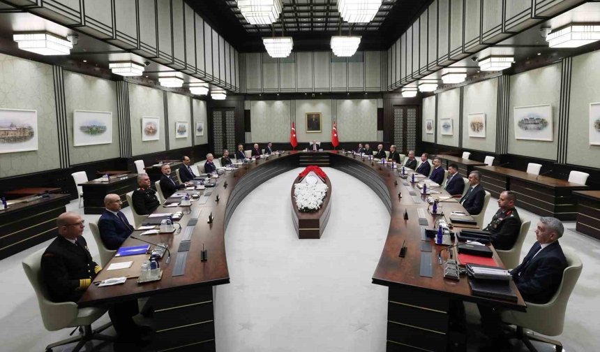 Milli Güvenlik Kurulu, Cumhurbaşkanı Recep Tayyip Erdoğan'ın başkanlığında toplandı.