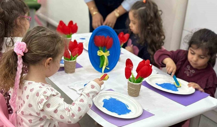 Sincan Belediyesi kreşinde 'ilkbahara merhaba' etkinliği
