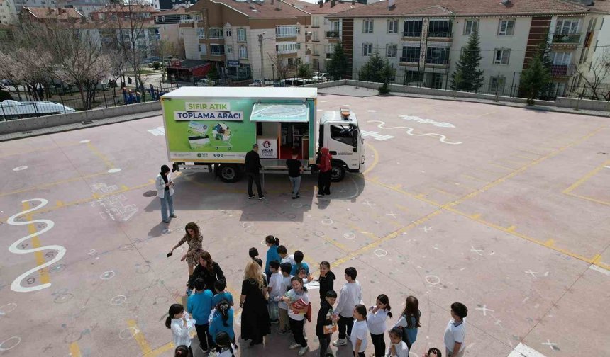 Sincan Belediyesinden okullarda sıfır atık eğitimi