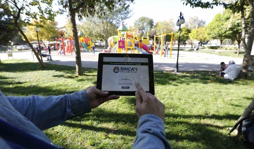 Sincan parklarında ücretsiz Wi-Fi hizmet saati güncellendi