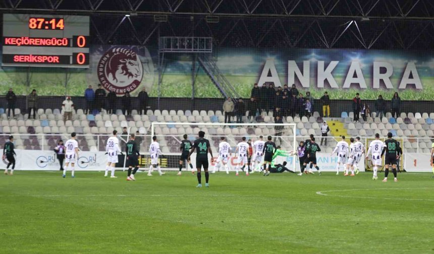 Trendyol 1. Lig: Ankara Keçiörengücü: 0 - Serikspor: 0