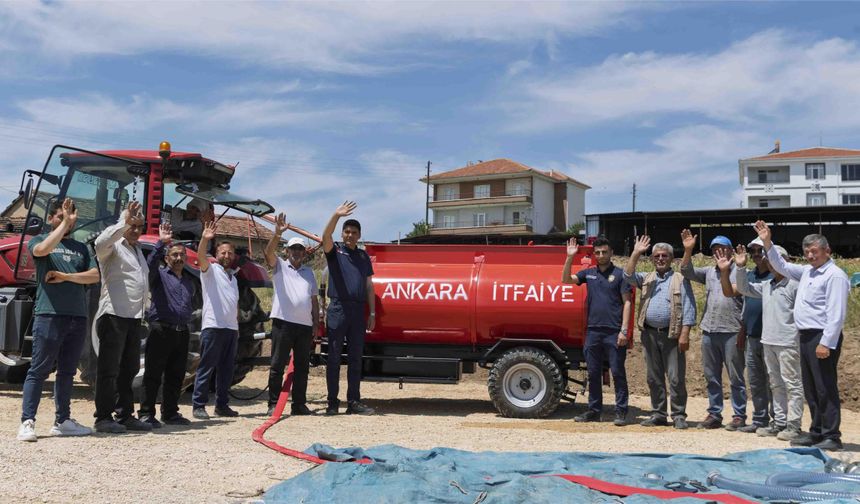 Büyükşehir'den Kırsal Mahallelere angın Söndürme Tankeri