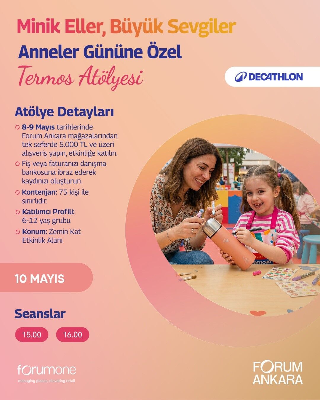 Forum Ankara'da Anneler Günü'ne özel atölyeler