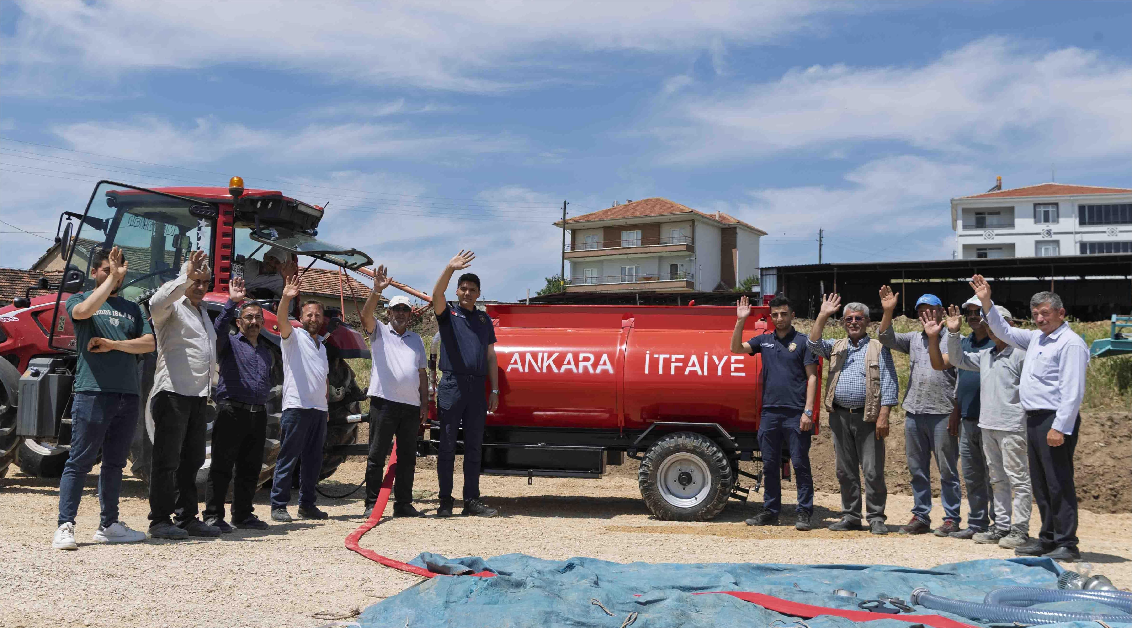 Büyükşehir'den Kırsal Mahallelere angın Söndürme Tankeri